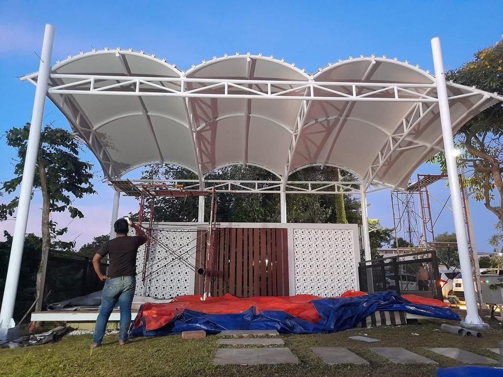 Kanopi Membrane Gedung BI